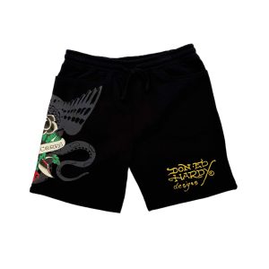 Dagger Rose Fleece Short