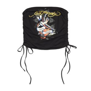 Swallow Gathered Tube Top
