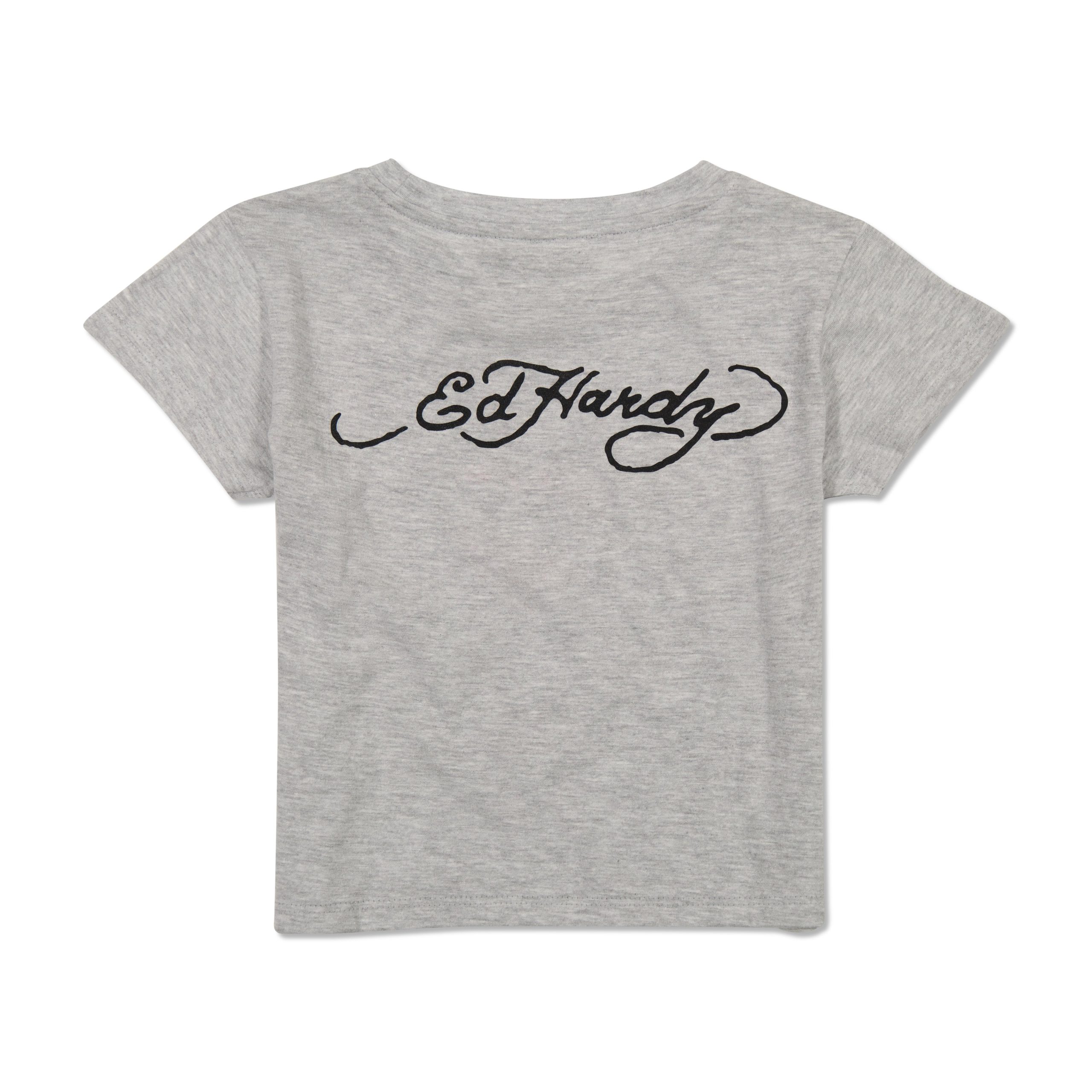 Rhinestone LKS Skull Baby Tee - Image 4